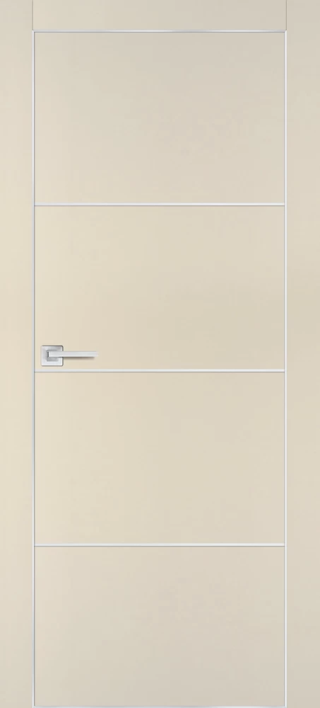 Фото Межкомнатная дверь PX-2  AL кромка с 4-х ст. Бежевый матовый