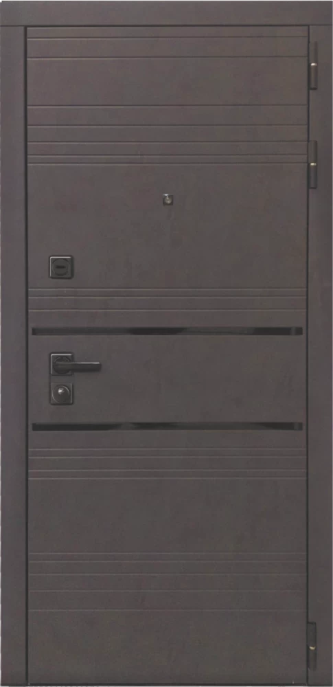 Входная дверь ДвериПРО L-43 СБ-3 листв. бел. (21 беленый дуб) DPRO195715 внешняя сторона