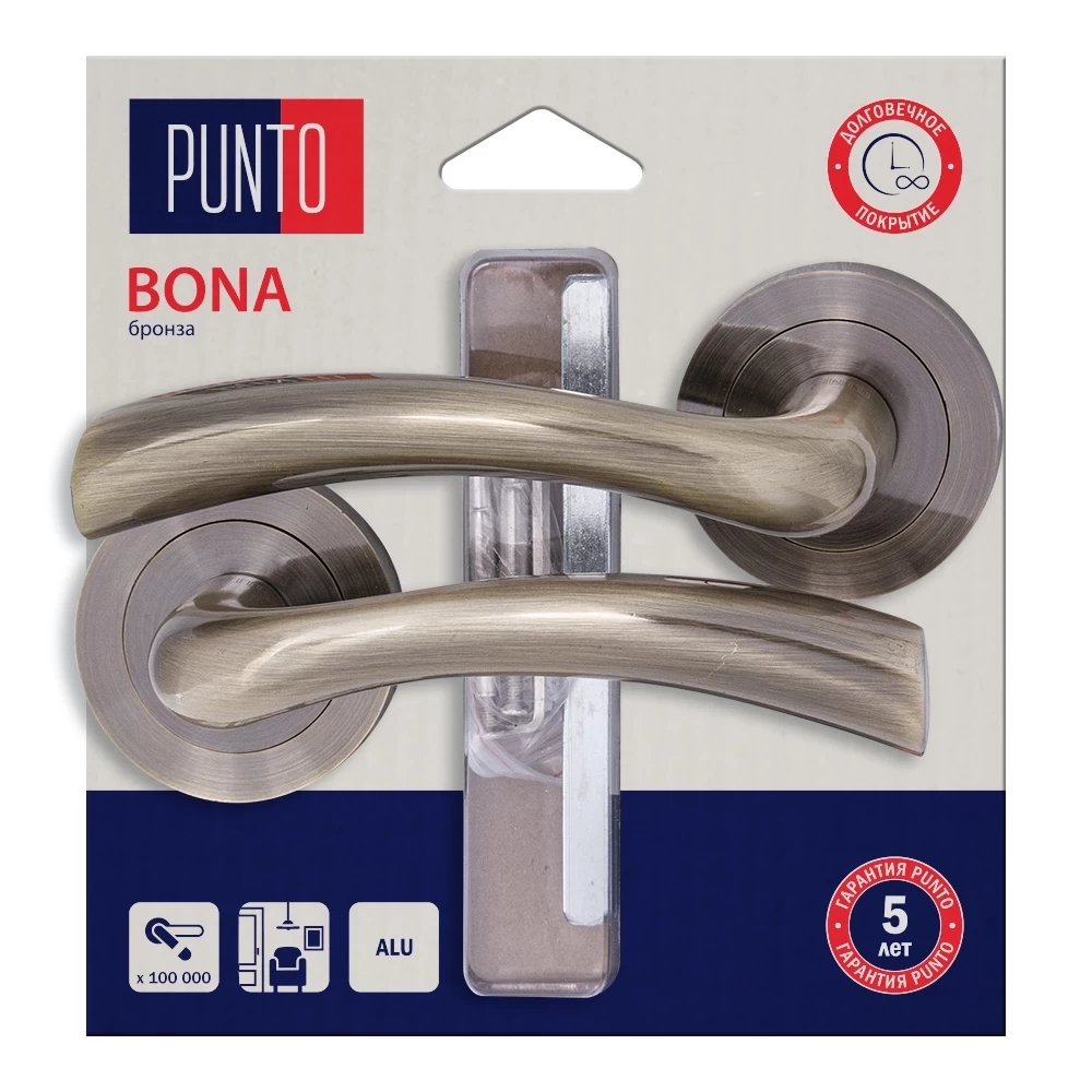 Фото Ручка раздельная LM/A R.TLK52.BONA/HD ABG-6 бронза