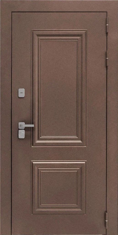 Входная дверь ДвериПРО Д-68 СБ-1 (ст. белое, 16мм, капучино) DPRO195872 внешняя сторона