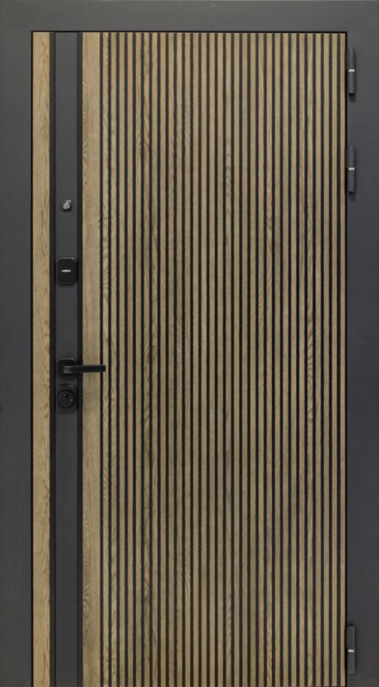 Входная дверь ДвериПРО Rosna СБ-1 (ст. белое, 16мм, венге) DPRO198348 внешняя сторона